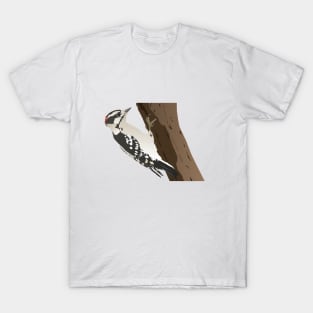 Downy Woodpecker Bird T-Shirt
